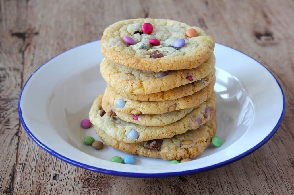 Chocolate Chip Smarties Cookies | ENJOY! The Good Life