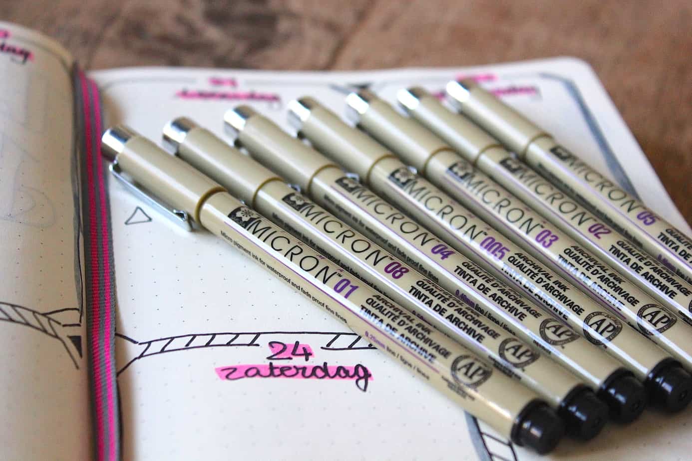 Favorite: Micron pennen voor je Bullet Journal
