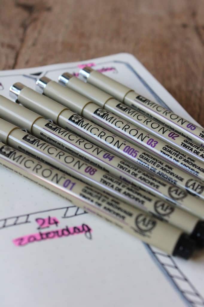 Favoriet: Micron pennen voor je Bullet Journal | ENJOY! The Good Life