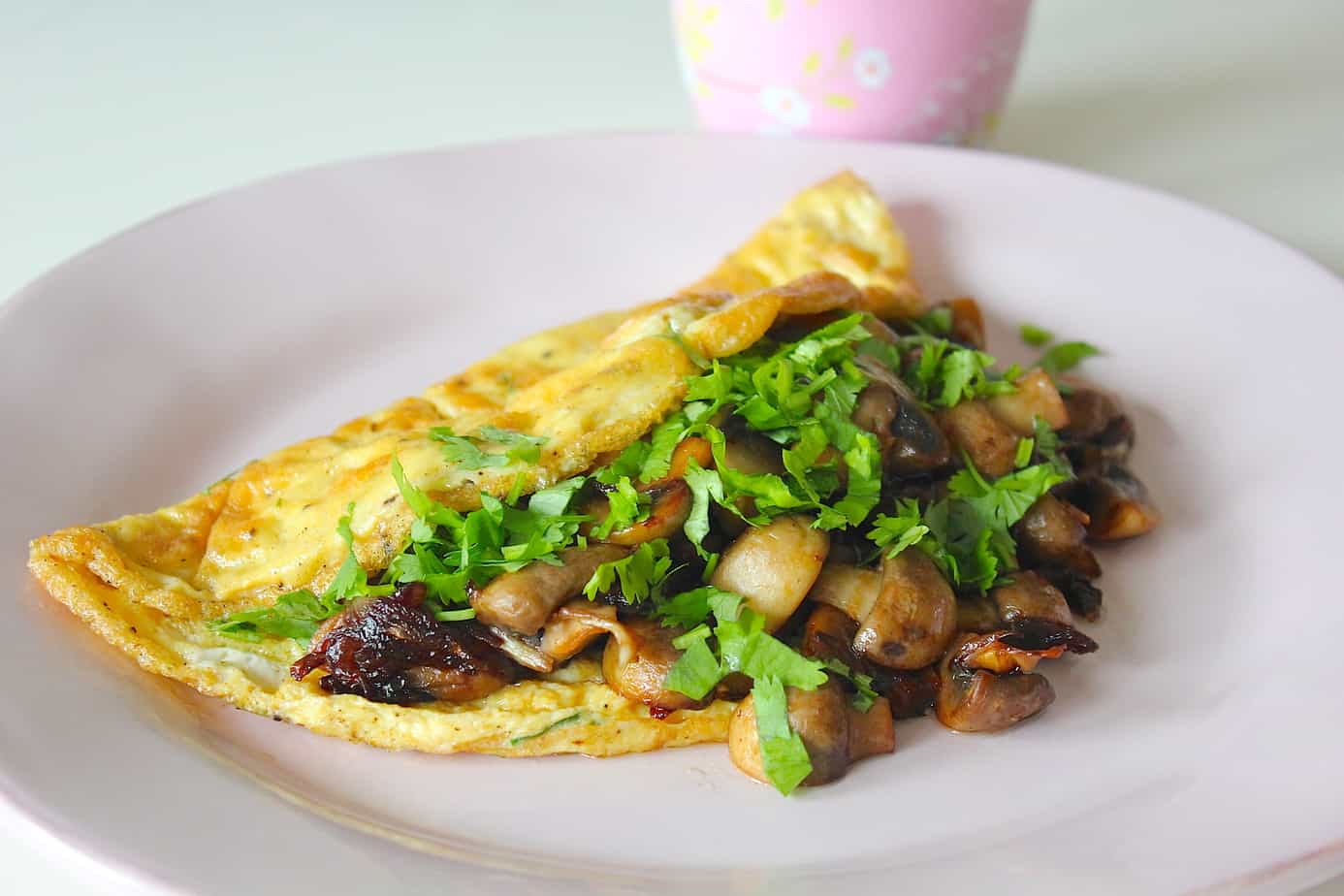 Omelet met champignons #koolhydraatarm